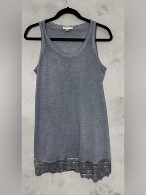 Crosstree Lane Gray Lace Hem Tank Shirt Extender – XL